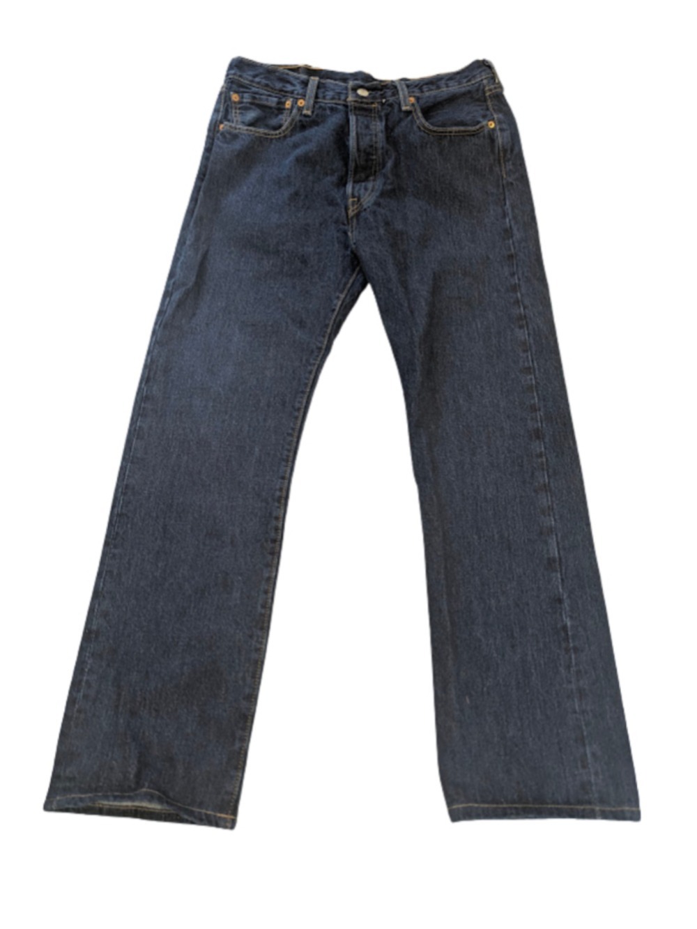 Levis 501 Jeans W33 L32 Blue Straight Leg Button Fly Classic Denim 90s Y2K